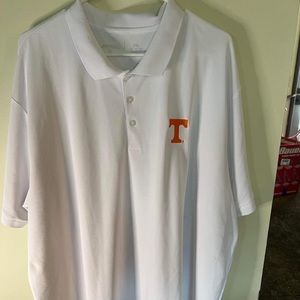 NCAAFB Tennessee Volunteers White Polo in 3XL